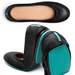 Tieks by Gavrieli Matte Black Leather Ballet Flats